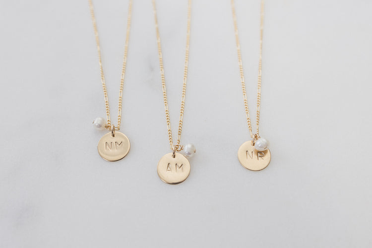 14k Gold Filled Initial Necklace