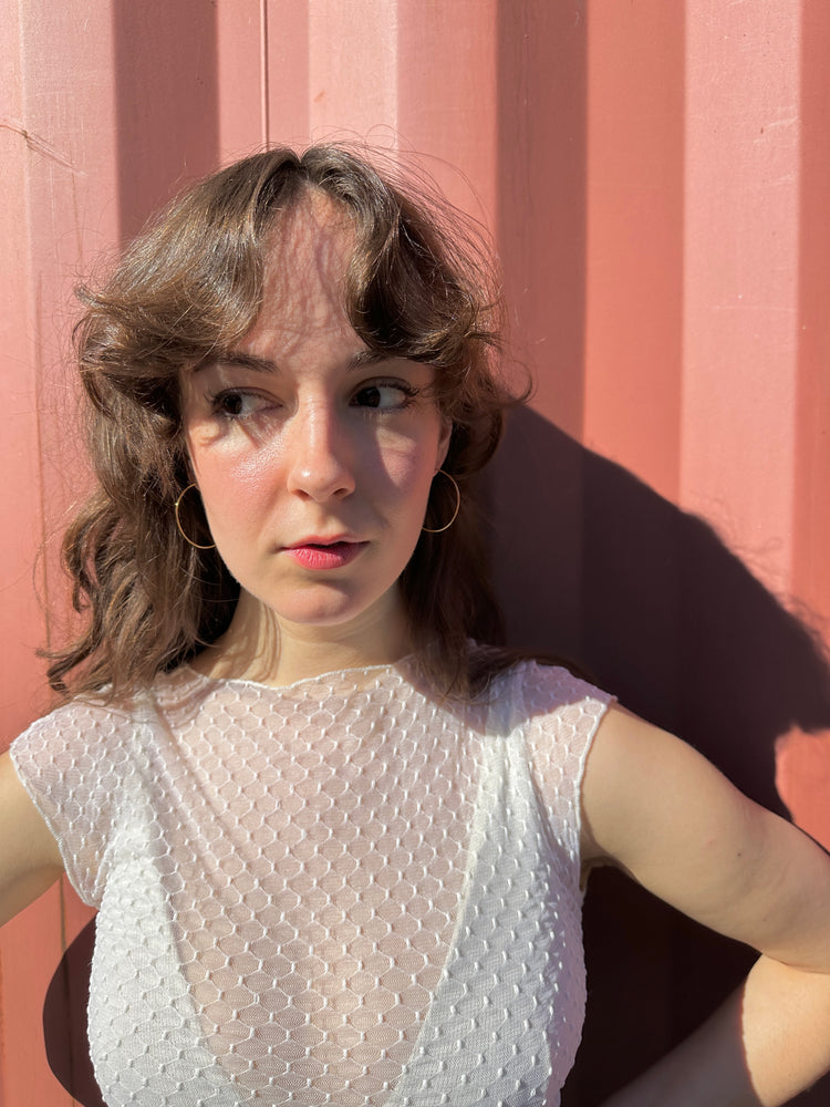 Carly Hoops in Brass