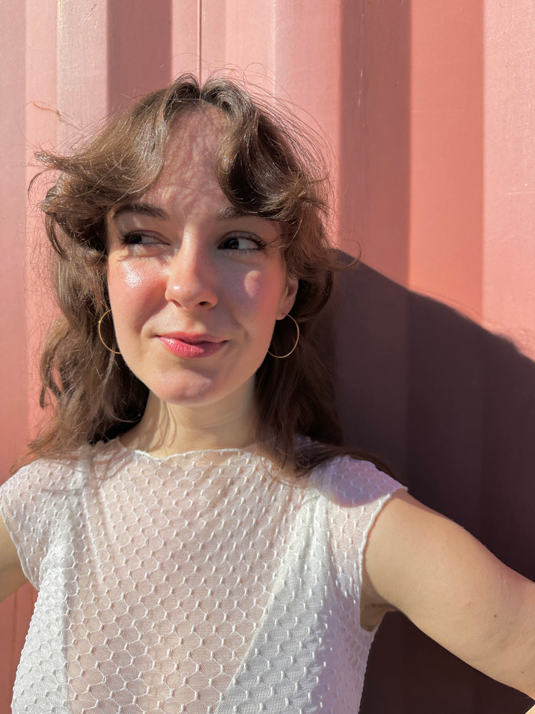 Carly Hoops in Sterling Silver