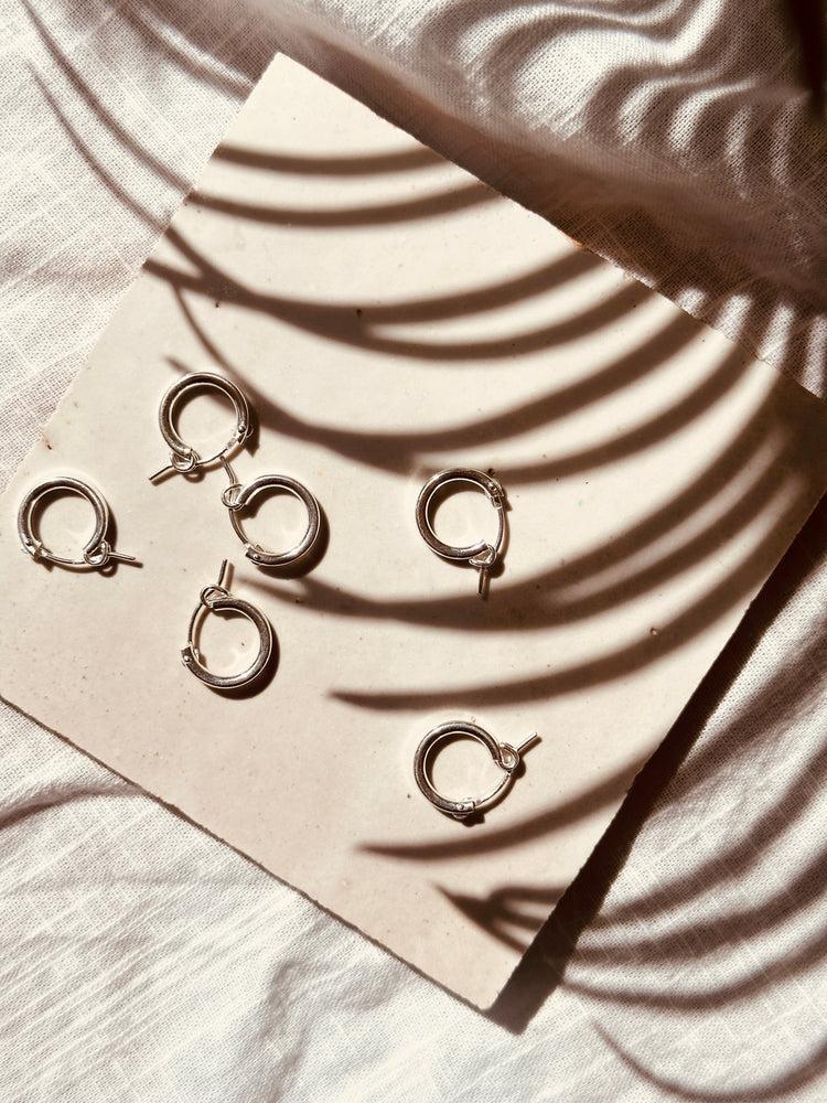 Sterling Silver Ferra Huggies