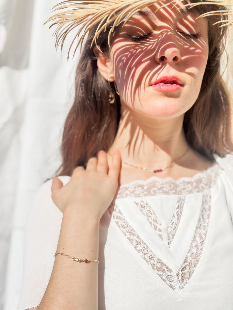 Ruby Gemstone Necklace