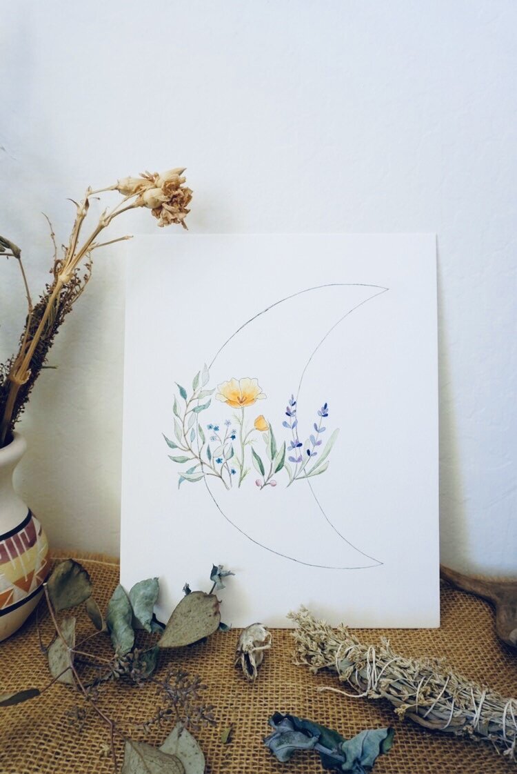 Soul Wild Flower Print (8"by10")