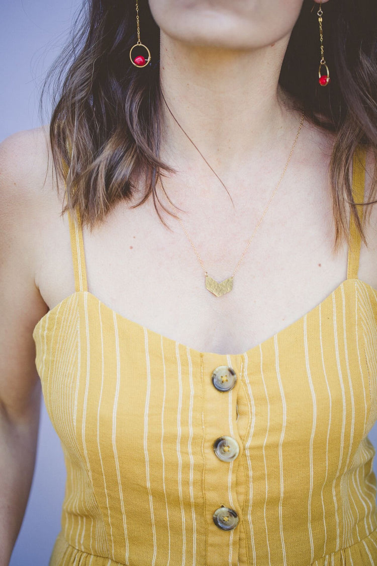Chevron Necklace (ws)