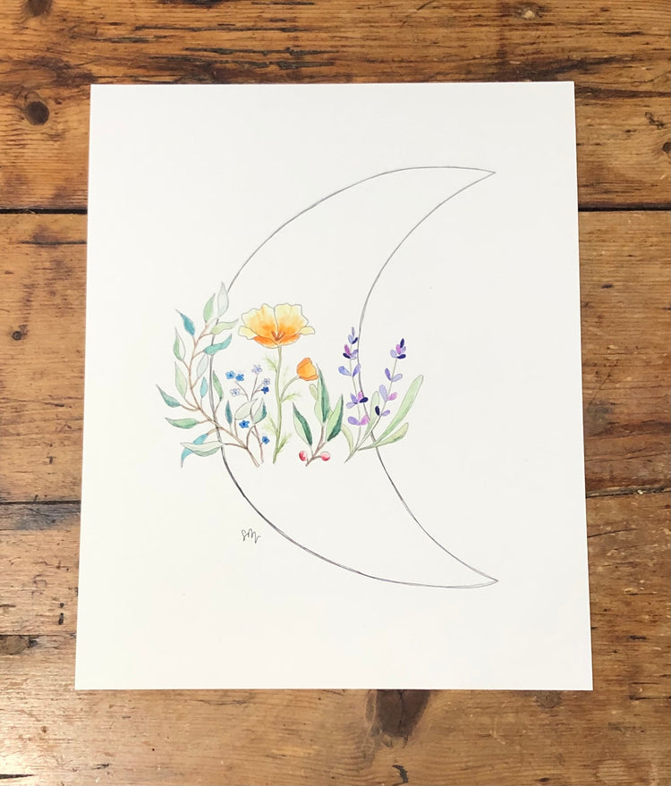 Soul Wild Flower Print (8"by10")