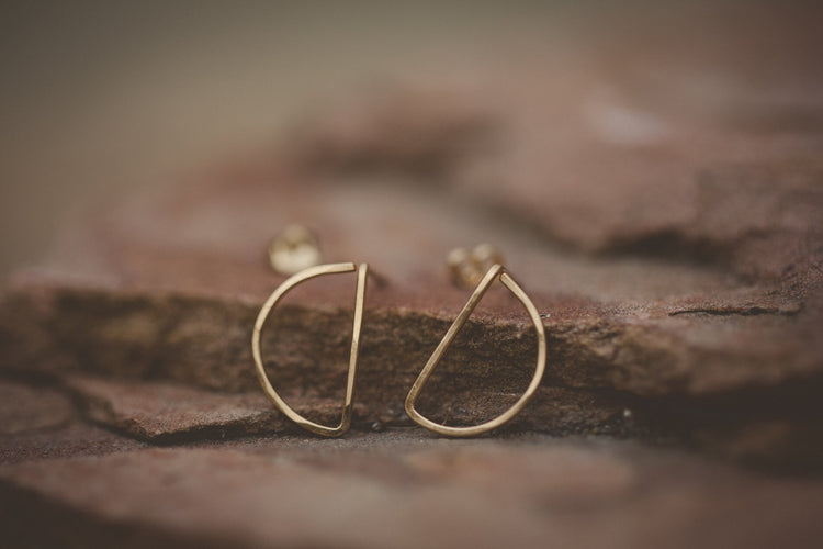 Half Moon Studs