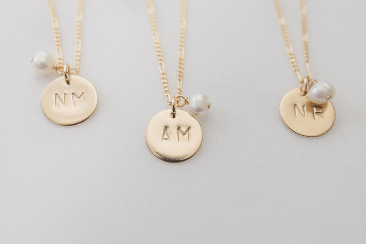 14k Gold Filled Initial Necklace