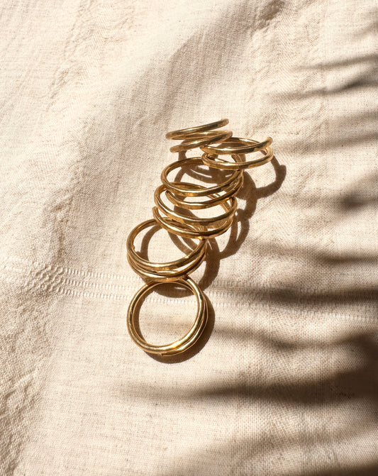 Brass Double Ring