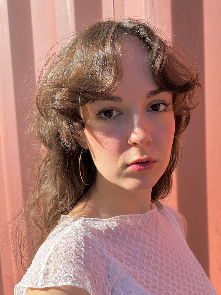 Carly Hoops in Brass