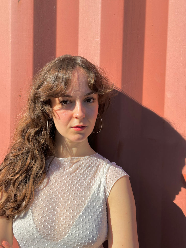 Carly Hoops in Sterling Silver