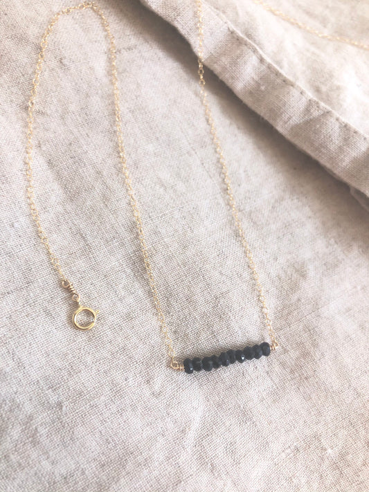 Black Tiger's Eye Necklace